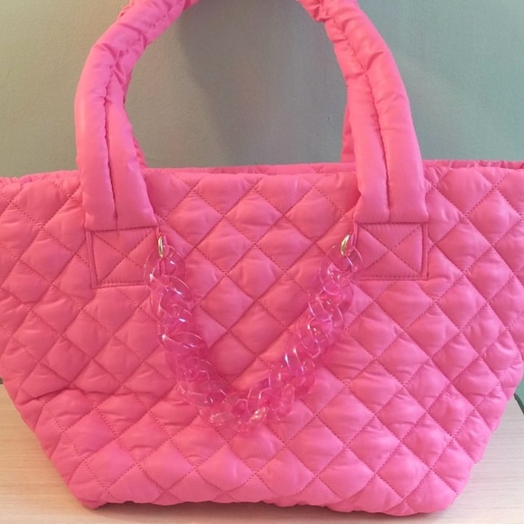 Mz Wallace Metro Delux Inspired Jill & Ally tote Hot Pink NWT - Picture 2 of 10